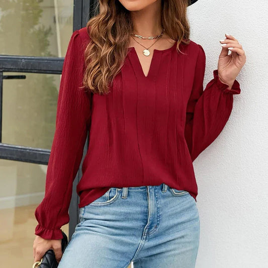 Women Style Blouses Sleeveless Halter Collar Solid Color Blouse