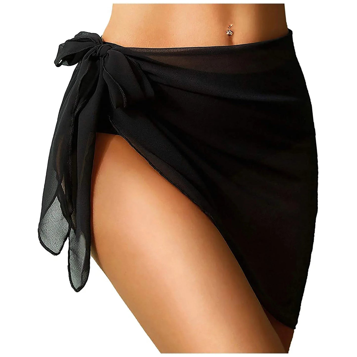 Short Sarongs Sheer Chiffon Scarf Wrap Cover Ups Women Beach Wear Bikini Sets
