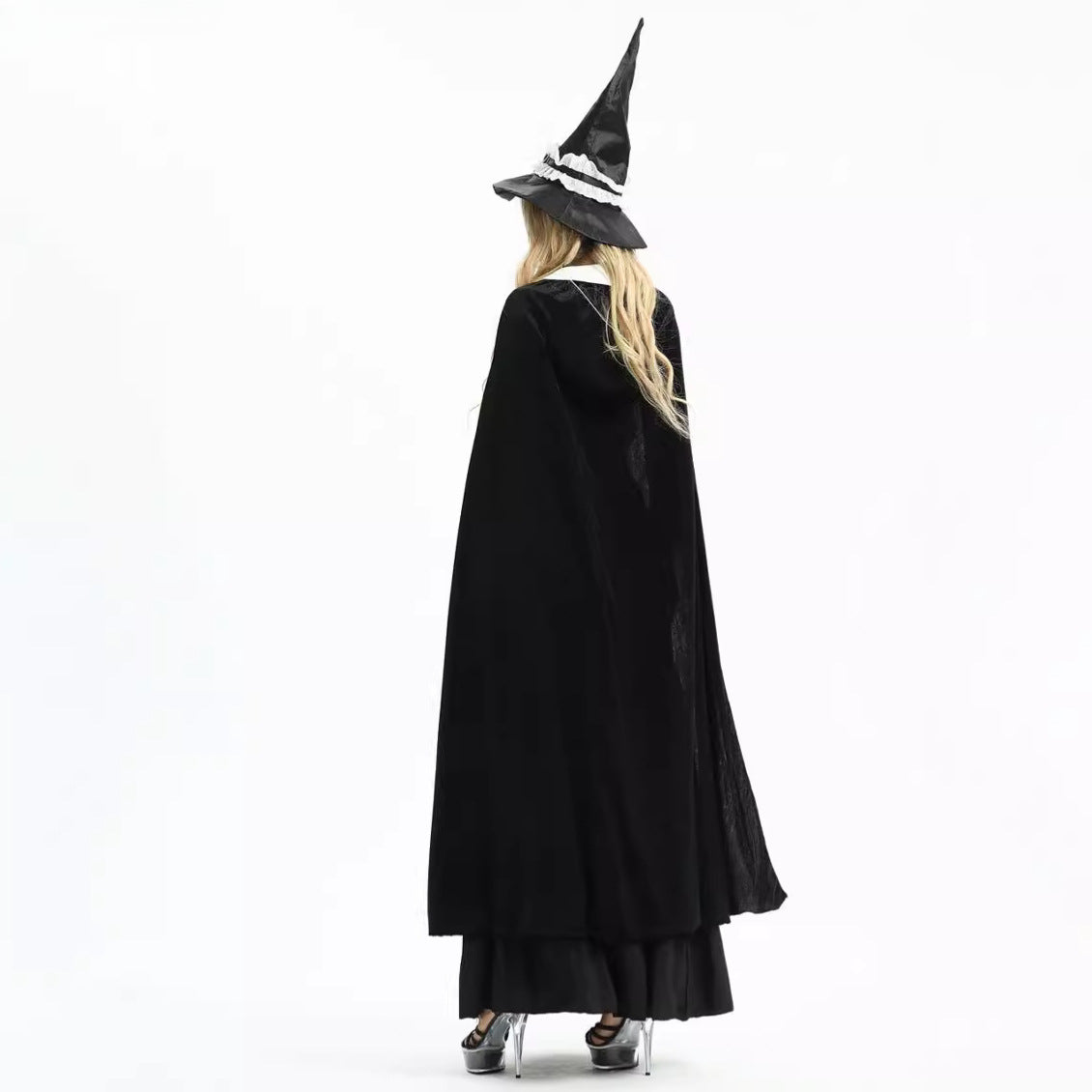 Halloween Wizard Sexy Witch Magic Long Skirt Festival Dress Carnival Costume