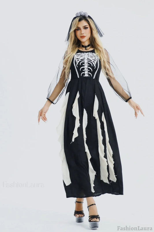HalloweenGothic Devil Bride Dress