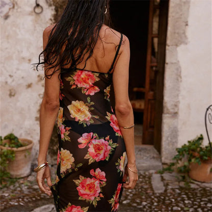 FashionSierra - Fairy Grunge Spaghetti Strap Backless Cocktail Beach Streetwear Maxi Dress