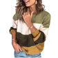 Women's Stripe Sweaters Pullover Color Block Long Sleeve Crew