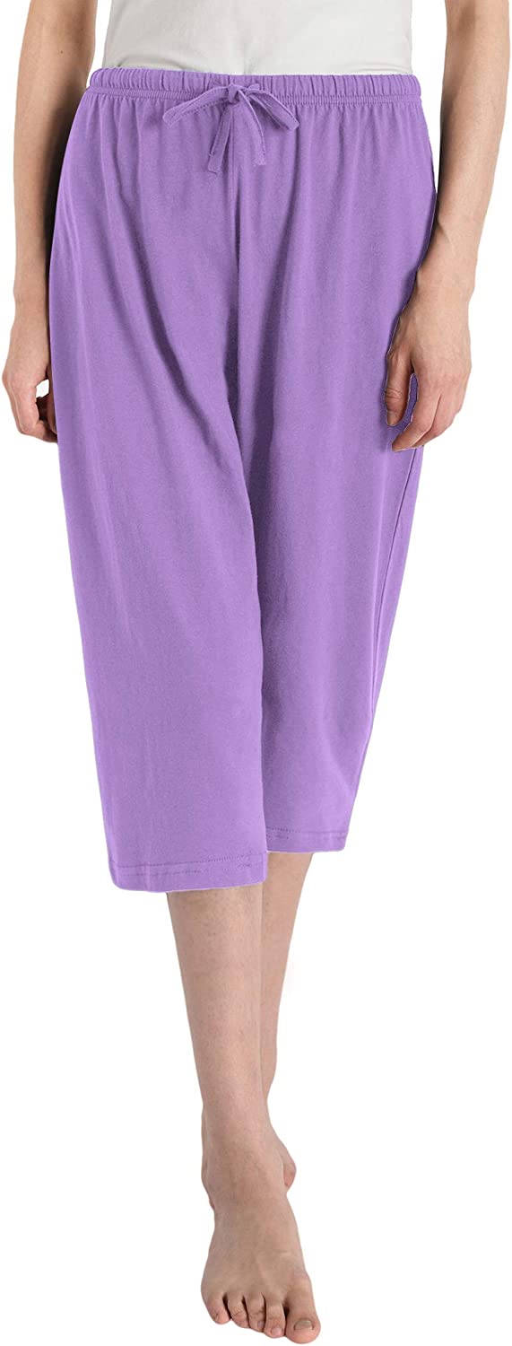Women's Cotton Capri Pants Sleep Capris