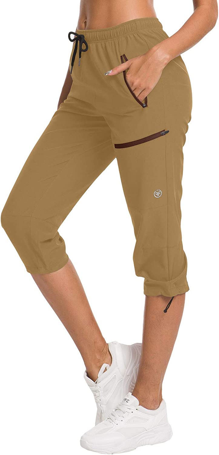 Hiking Capris Pants Outdoor Quick Dry Cargo Cropped Pants