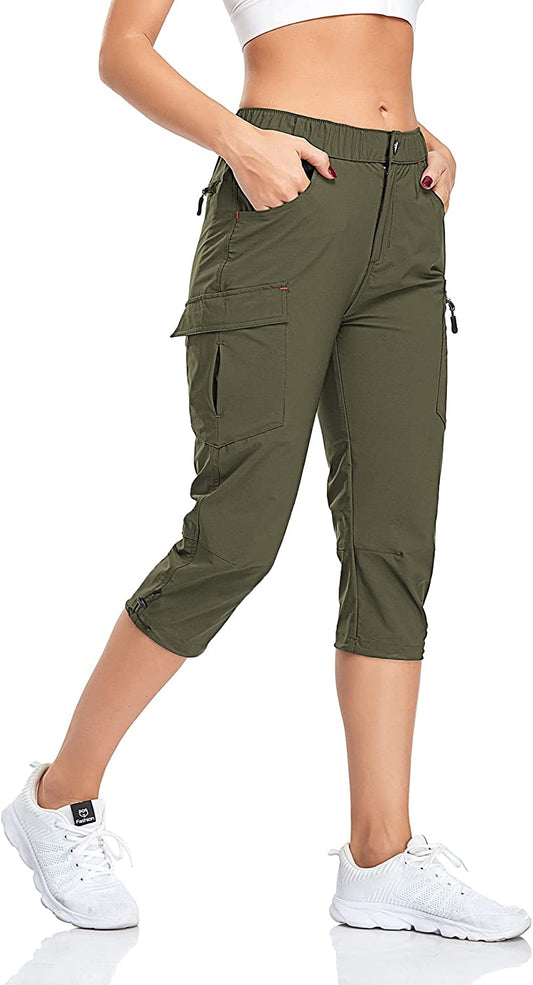 Hiking Cargo Pants Quick Dry Outdoor Camping Capris