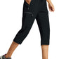 Cargo Hiking Pants Lightweight Quick Dry Capri Pants Athletic Workout Casual Outdoor Zipper Pockets
