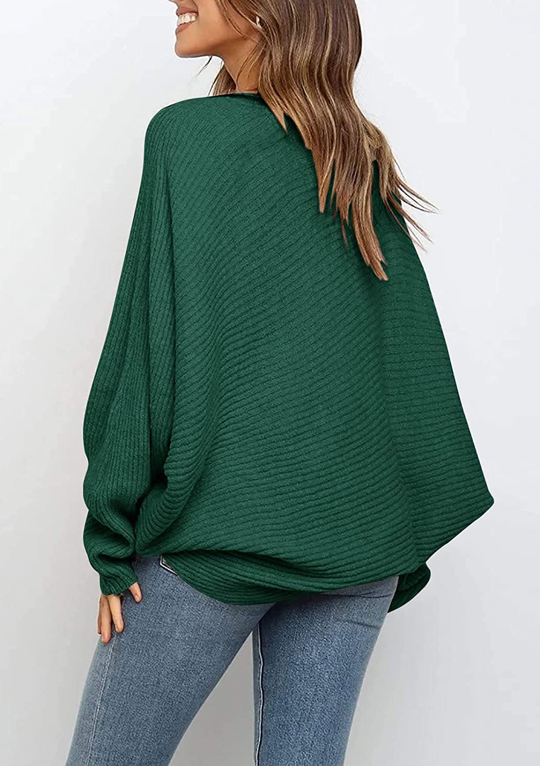 Women's Oversized Long Bat Sleeve Sweater