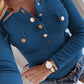 Long Sleeved Casual Button T-shirt
