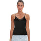 Casual Soft Elastic Cotton Lace Tank Tops