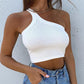 Chic One Shoulder Camis Tops