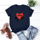 Red Heart Printed T-shirt