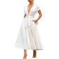 2023 Elegant White Prom Vestidos Prom Party Evening Dress