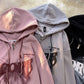 Cool Wind Bow Hooded  Zippe Jacket