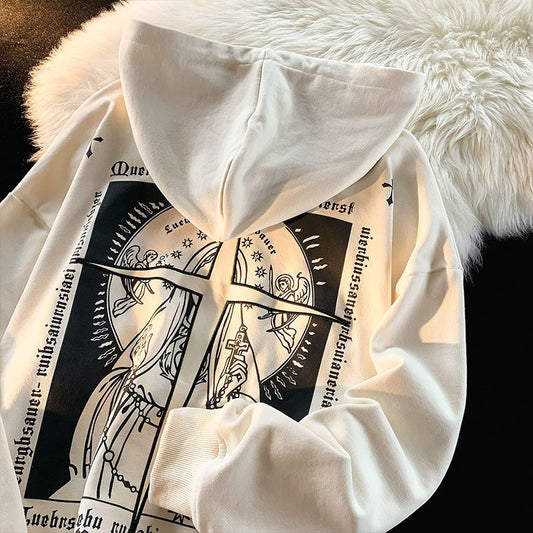 Loose Hip Hop Lazy Style Hooded Coat