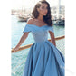 2023 Fashion Elegant Boat Neck Evening Dresses