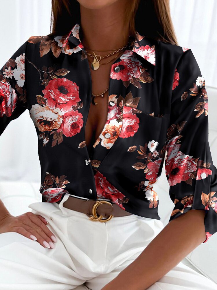 Fashion Floral Print  Shirt