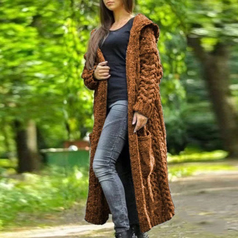 Fashion Womens Cardigans Baggy Long Coat Tops Ladies Chunky Knitted Sweater