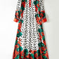 Floral Printed Split Fashion Casual Long Designer Dress