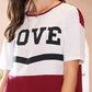 Women's Sports Style Letter Printing Color Stitching Short-sleeved Round Neck Long Casual Loose T-shirt Dress