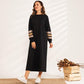 Sequin Stitching Thin Loose Loose Slim Sweater Long Casual Sports Women's Dress