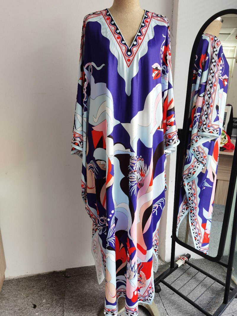 Printed Sexy Side Split Fashion Casual Long Maxi Dresses