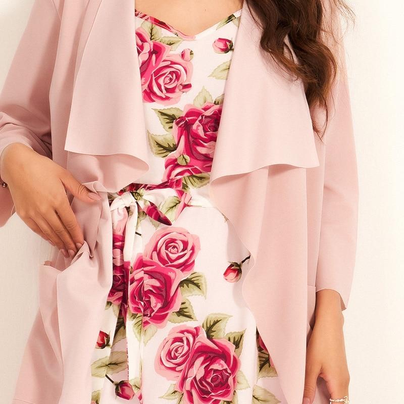 Spring New Ladies Fashion Sweet Color Sling Long Dress Irregular Loose Blouse Holiday Style Woman Sweet Pink Two-piece Suit