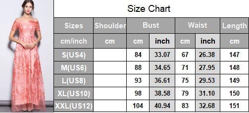 Women's Party Prom Sexy Off the Shoulder Short Sleeves Slash Neckline Embroidery Elegant Long Runway Dresses
