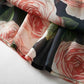 Rüschen mit Blumendruck, elegante Designer-Freizeit-Maxikleider