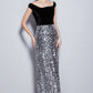 Bodice Patchwork Sequined Elegant Long Party Dresses