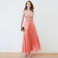 Women's Runway Dresses Sexy V Neck Sleevless Off the Shoulder Tassels Embroidery Layered Elegant Long Party Prom