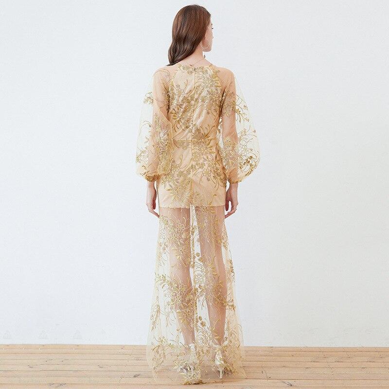 Embroidery Elegant Long Maxi Designer Dresses