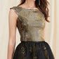 Women's Twinsets O Neck Short Sleeves Sequined Dresses