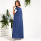The New Summer Women's Fashion Color Stretch Knitting Loose Long Dresses Home Casual All-match Women's Dresses