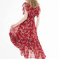 Ruffles Printed Tiered Elegant Casual Designer Dresses