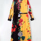Long Sleeves Floral Printed High Street Casual Mid Calf Dress
