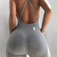 Skinny Hollow Out Partywear Halter Sleeveless Jumpsuitar