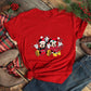 Mickey Freinds Christmas Party Printed T-shirts