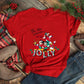 Mickey Freinds Christmas Party Printed T-shirts
