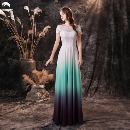 2023 New A-Line Ombre Prom Dresses