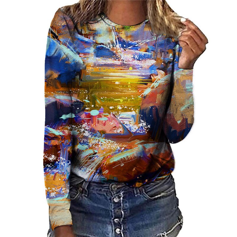 Painting Natural Scenery T Shirts