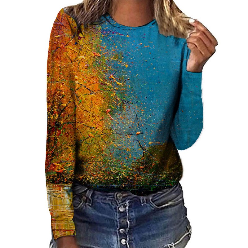 Painting Natural Scenery T Shirts
