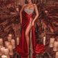 2023 Woman Red Sequins Off Shoulder Sleeceless Prom Dresses