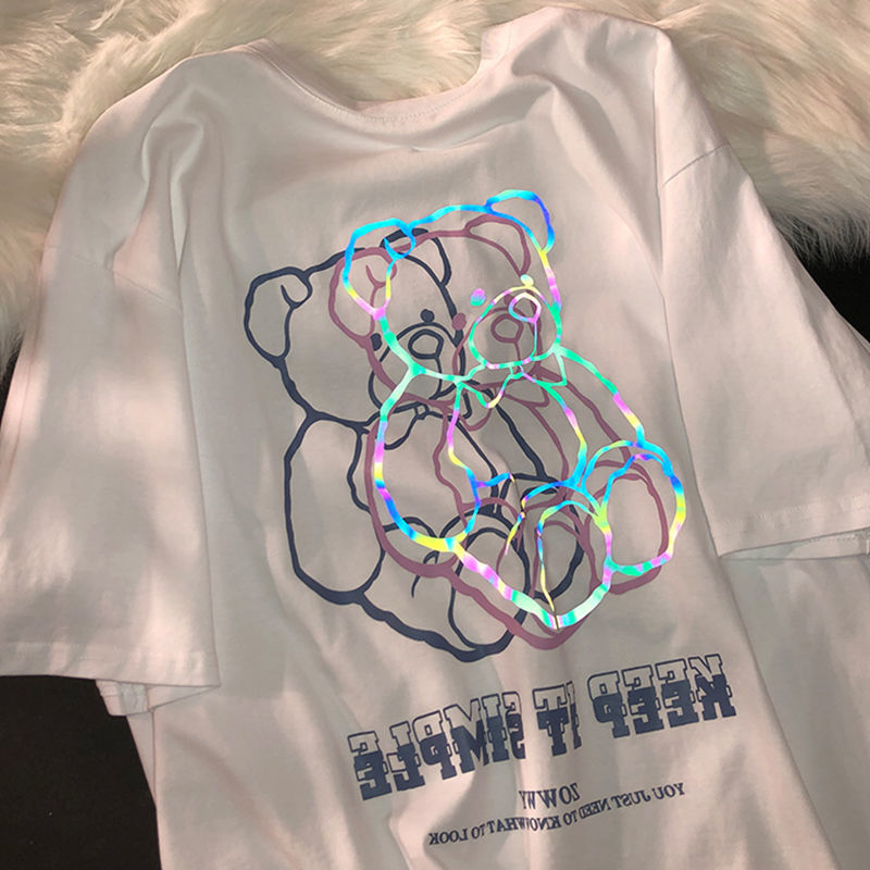 Mini Cute Bear Print T-shirt