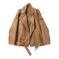 Faux Leather Cool Loose Coat