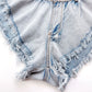 S-XXL Blue Women Sexy High Waist Skirts Denim Shorts Hole Tassel Jeans