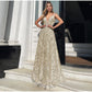Luxury Sleeveless Deep V-Neck Dress
