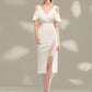 2023 Sexy Beads Short Prom Dress Off Shoulder White Party Dress