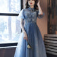 2023 Sexy Lace Prom Dresses  High Neck Party Graduation Dress Robe