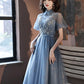 2023 Sexy Lace Prom Dresses  High Neck Party Graduation Dress Robe