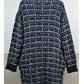 Fitshinling Bohemian Plaid Cardigans Vintage Long Coat Female Jacket Knitwear Winter Slim Sweater